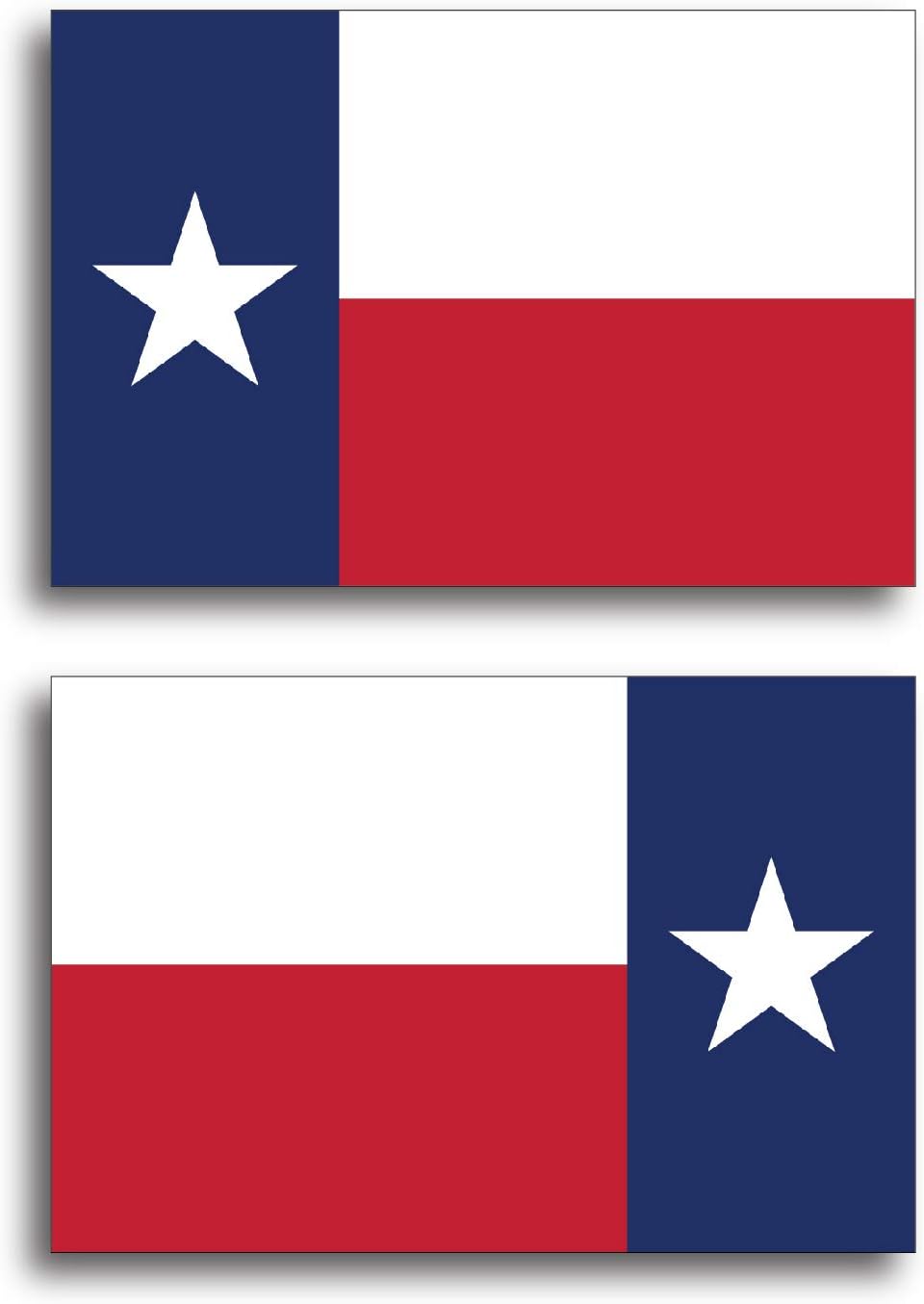 2 Pack Texas Lone Star State American Flag Vinyl Decal Stickers Car Truck Sniper Marines Army Navy Military Graphic