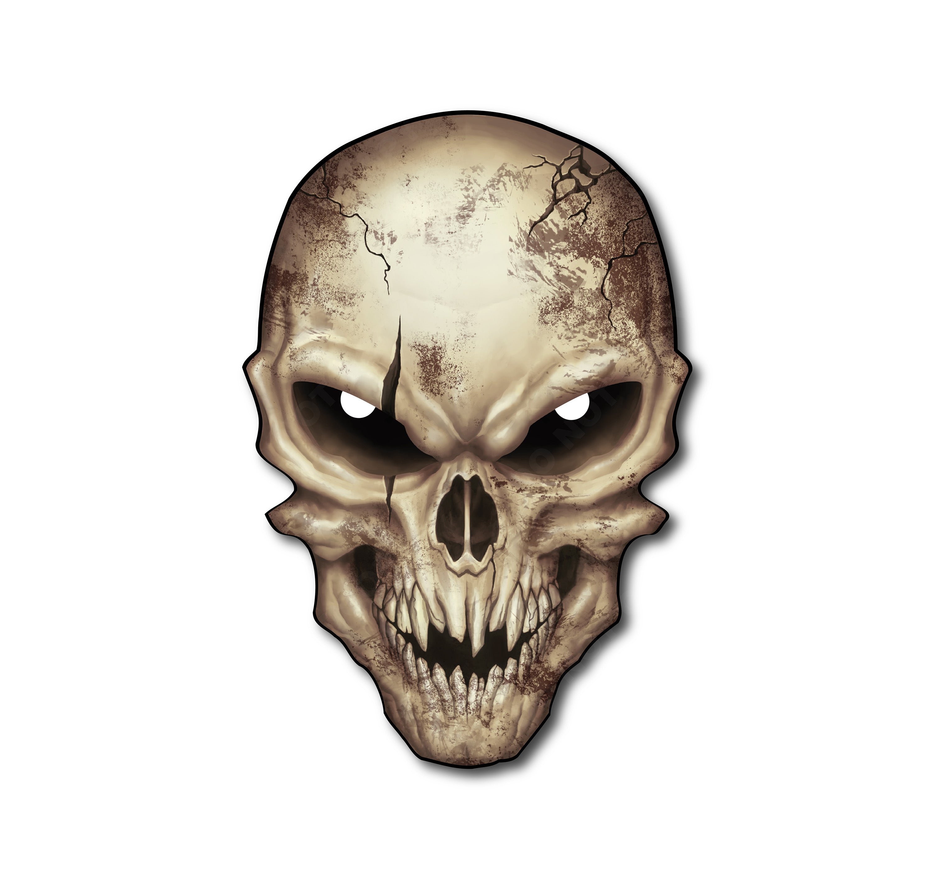Skull with Reflective Eyes American Flag Vinyl Decal Stickers Car Truck Sniper Marines Army Navy Military Graphic