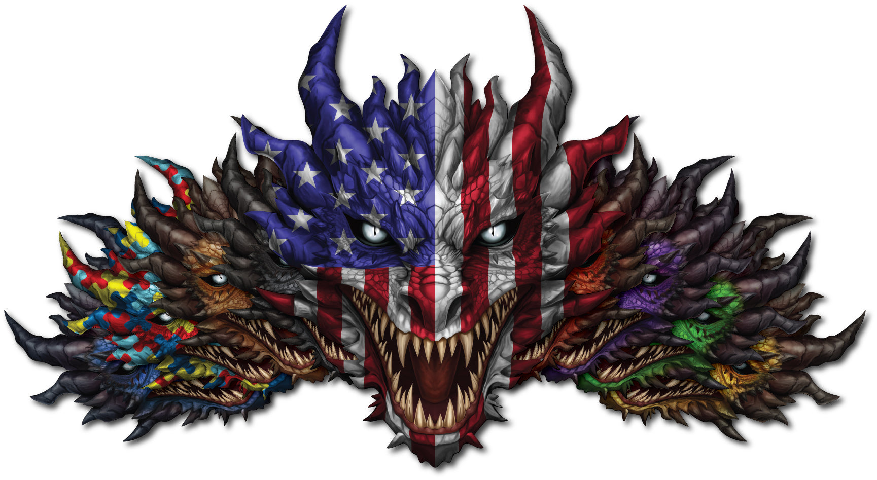 Dragon Decal for Tumbler, Car, Truck, Window, Bumper, or Wall – Girl Fantasy Waterproof Sticker Printed in The USA with TR2 Truvis Ink on Premium 3M Vinyl – Durable, Weatherproof, Easy to Apply