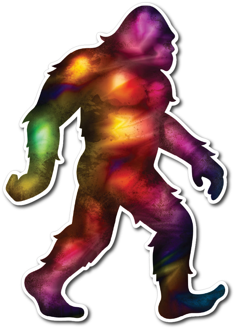 Decals by Haley Sasquatch Bigfoot Sticker - Decal Sticker for Car, Truck, Bumper - 3M Vinyl Decal for Vehicle, Indoor/Outdoor Use Sticker, Patriotic Yeti Design