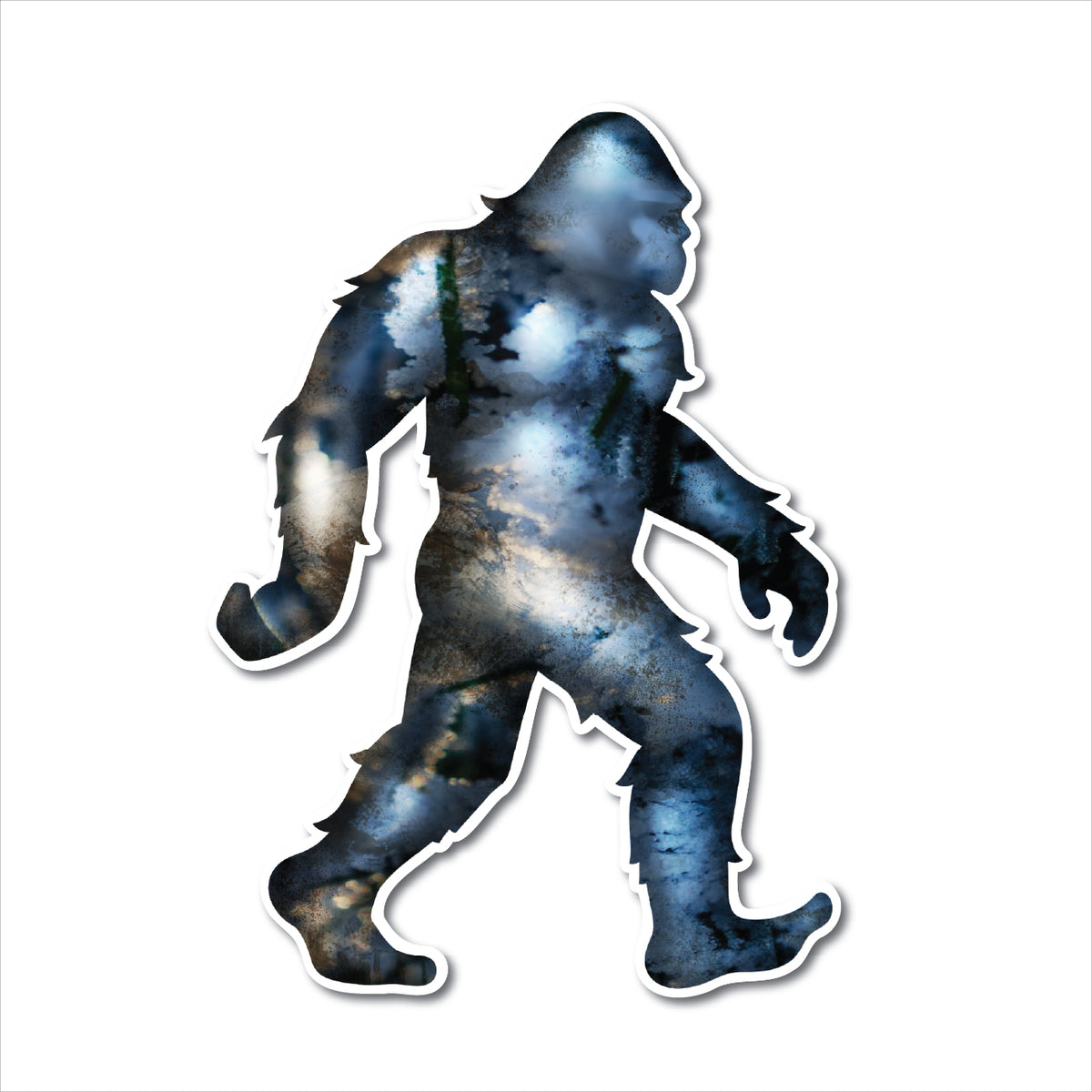 Decals by Haley Sasquatch Bigfoot Sticker - Decal Sticker for Car, Truck, Bumper - 3M Vinyl Decal for Vehicle, Indoor/Outdoor Use Sticker, Patriotic Yeti Design