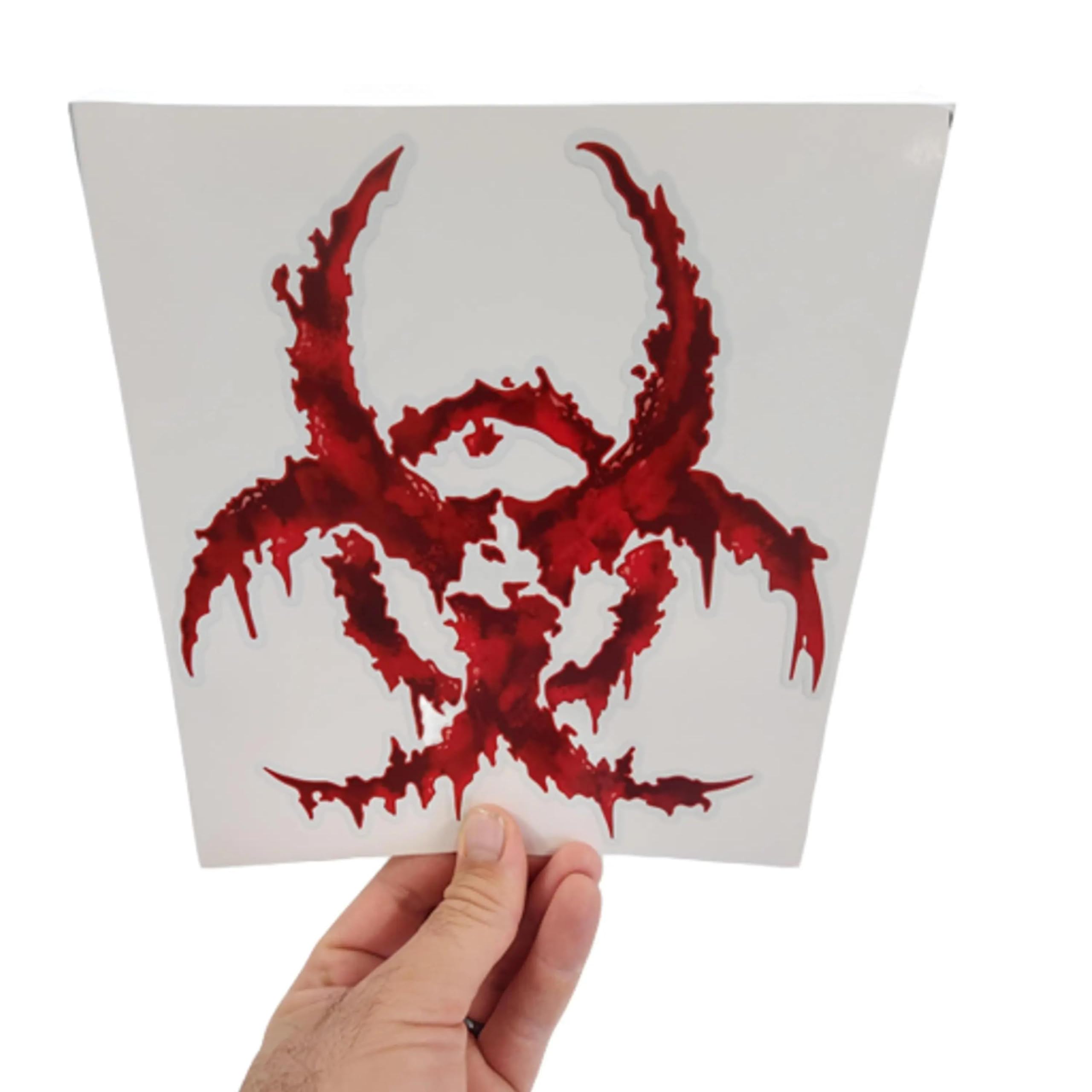 Biohazard Toxic Symbol Poison Radiation Radioactive Decal Sticker – Car, Vehicle – Outdoor Waterproof Vinyl Graphic – Peel & Stick 3M Film – TR2 Truvis Ink Technology – Durable & Weather-Resistant