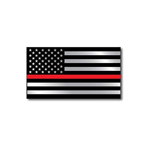 Sticker Pack - Thin Red Line Flag Firefighter Fire Department Fire Truck Red Lives Matter Decal Sticker Car Truck RLM