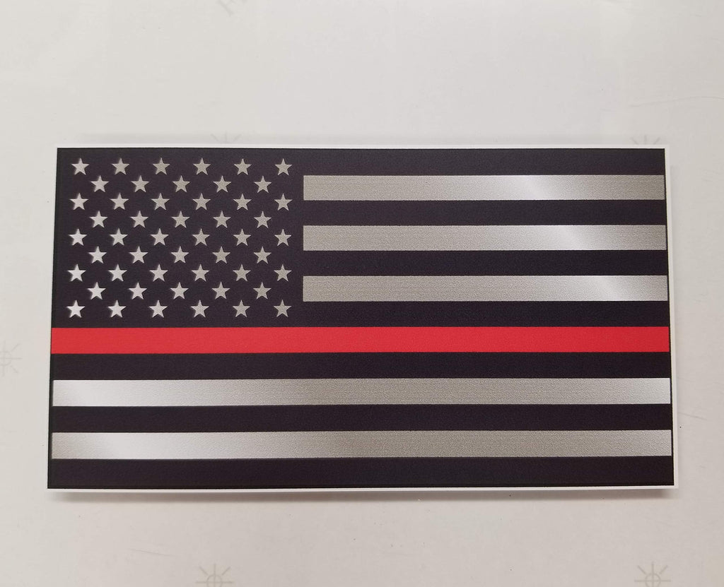 Sticker Pack - Thin Red Line Flag Firefighter Fire Department Fire Truck Red Lives Matter Decal Sticker Car Truck RLM