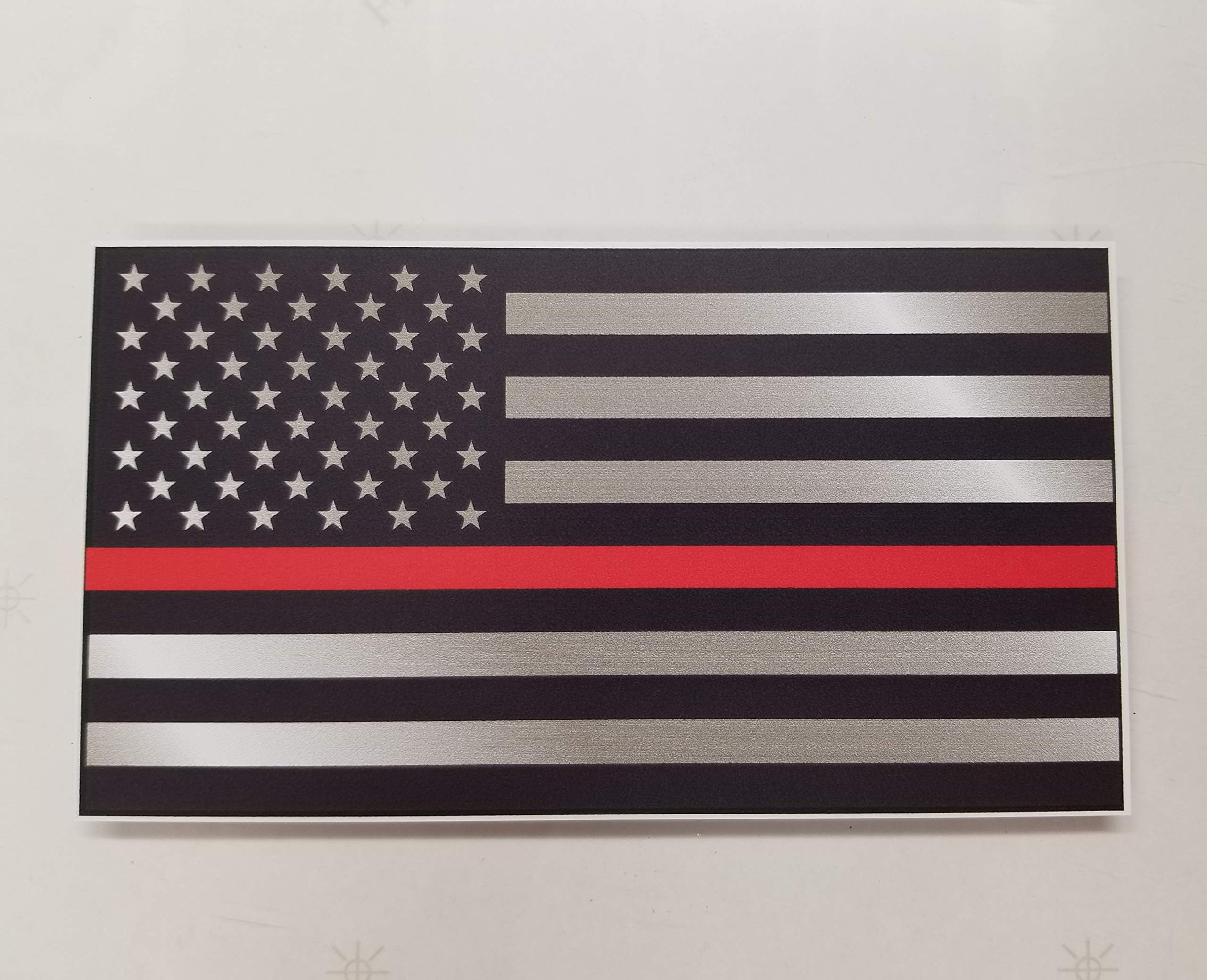 Sticker Pack - Thin Red Line Flag Firefighter Fire Department Fire Truck Red Lives Matter Decal Sticker Car Truck RLM