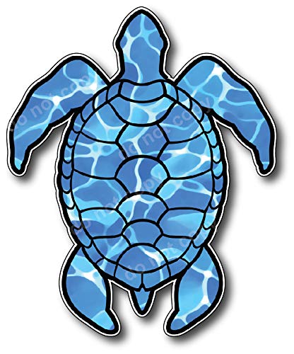 Sea Turtle Decal Vinyl Sticker Beach Ocean Design Printed on Sleek 3M Bubble Free Vinyl