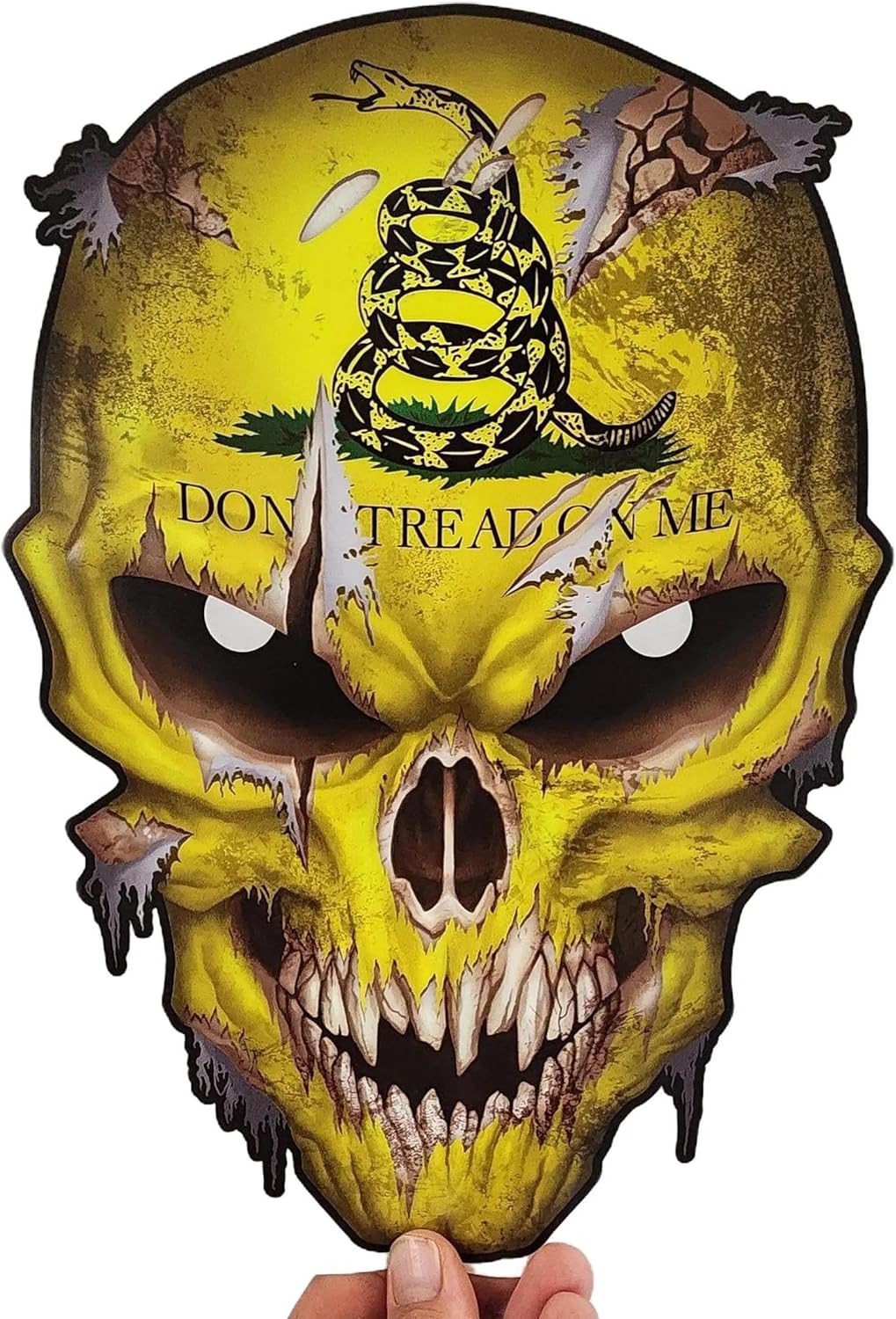 Skull with Reflective Eyes American Flag Vinyl Decal Stickers Car Truck Sniper Marines Army Navy Military Graphic