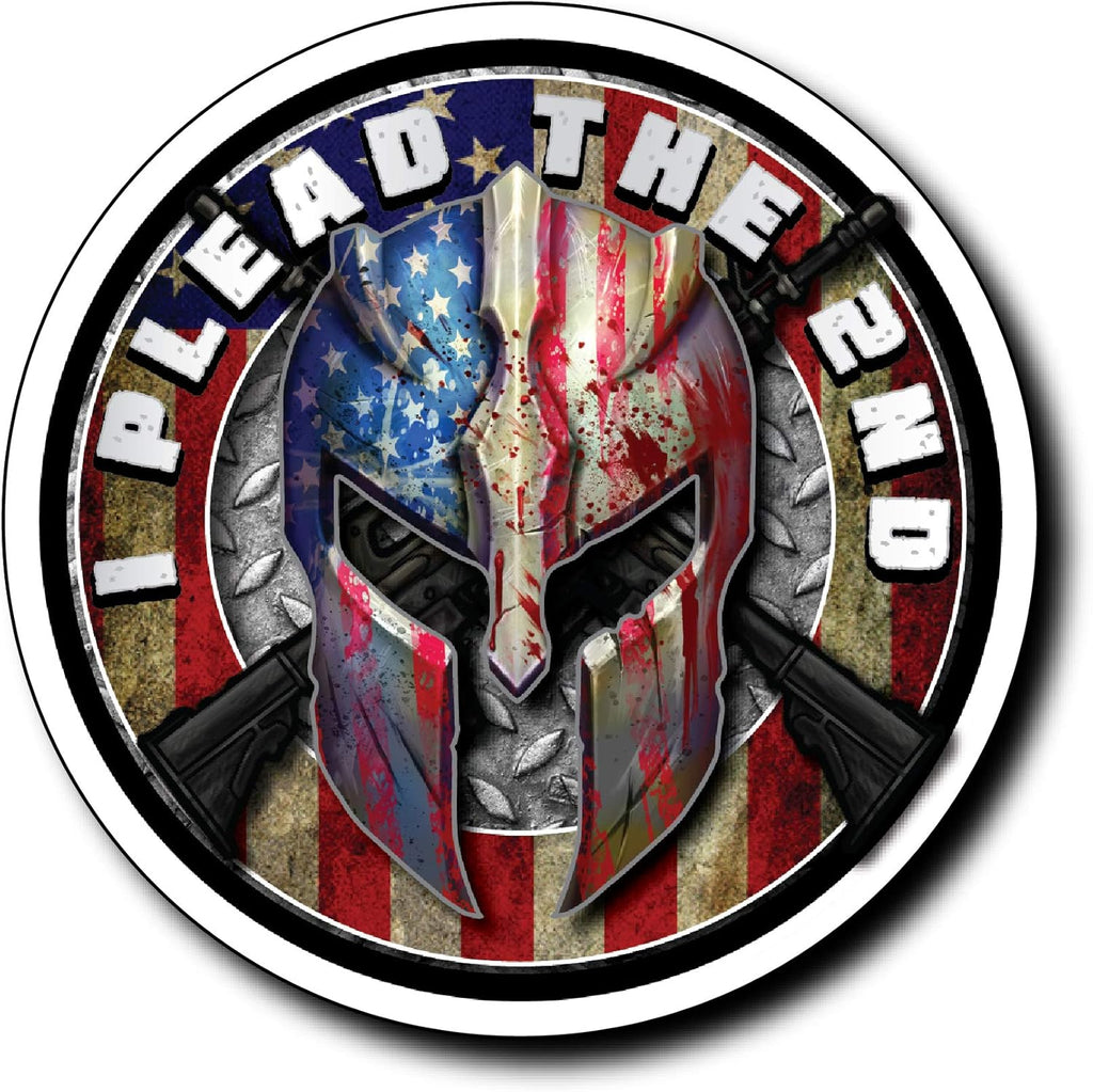 "I Plead The 2ND" 3M Vinyl Decal Helmet Sticker Gun Rights Molon Labe 2nd Amendment