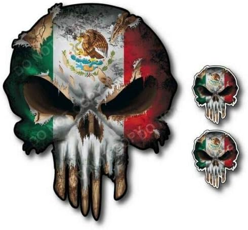 Sticker Pack - 3 Pack Thin LINE Skull American Flag Police Officer Blue Lives Matter Sniper Vinyl Decal Stickers Car Truck Sniper Marines Army Navy Military Graphic