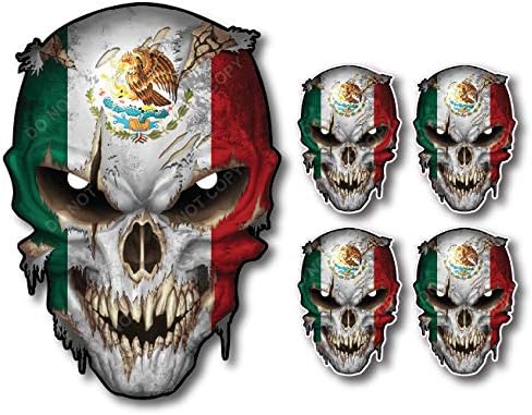Sticker Pack - 5 Pack Thin LINE Skull American Flag Car Truck Sniper Marines Army Navy Military Graphic