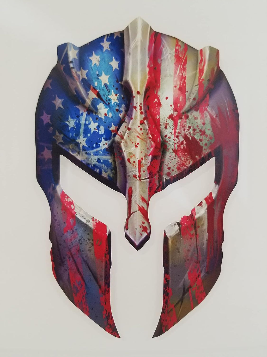 Variety Pack of Small Spartan Helmet Skull Molon Labe Decal Sticker Sniper USA Flag (4 Pack)