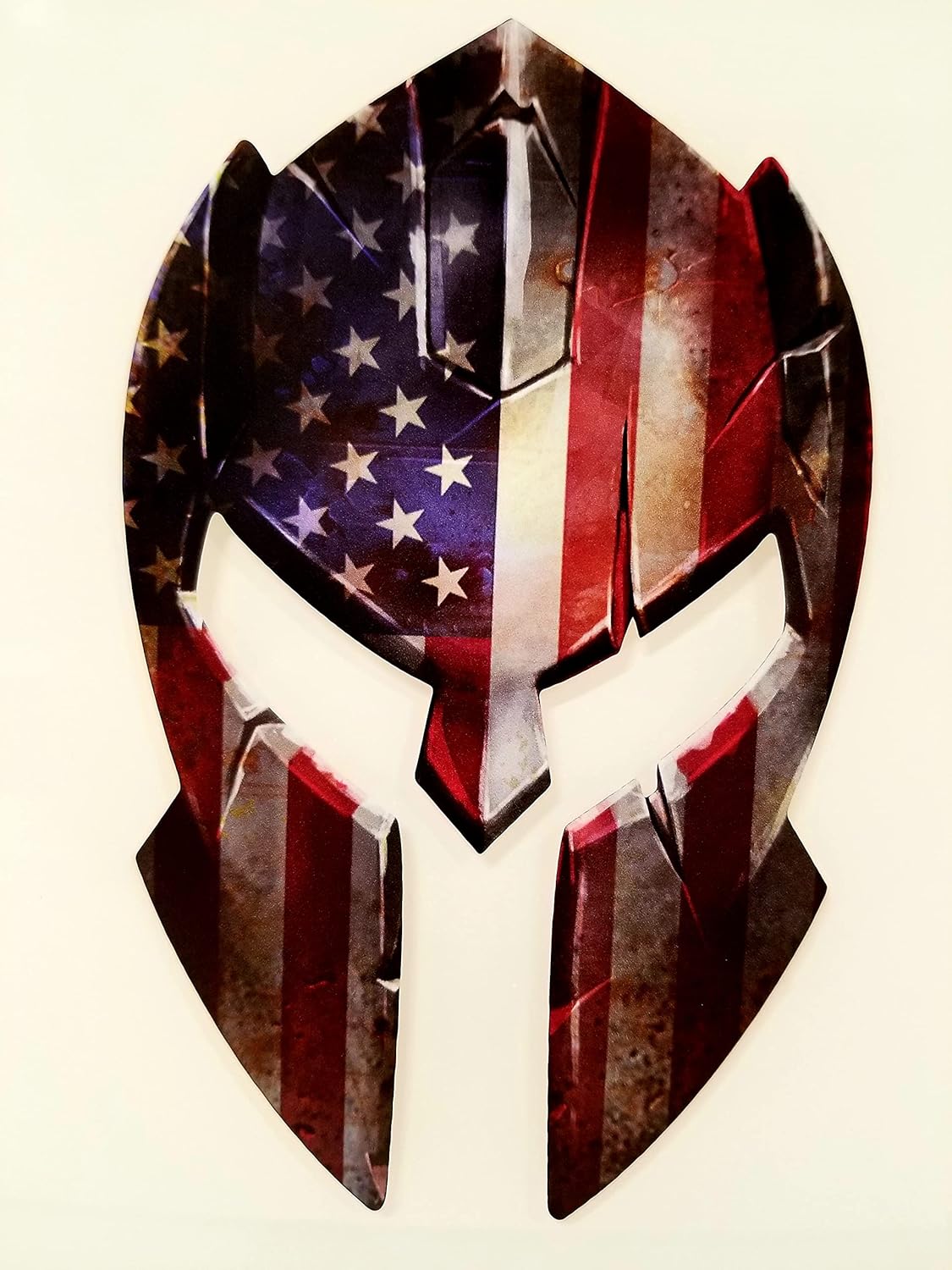 Variety Pack of Small Spartan Helmet Skull Molon Labe Decal Sticker Sniper USA Flag (4 Pack)