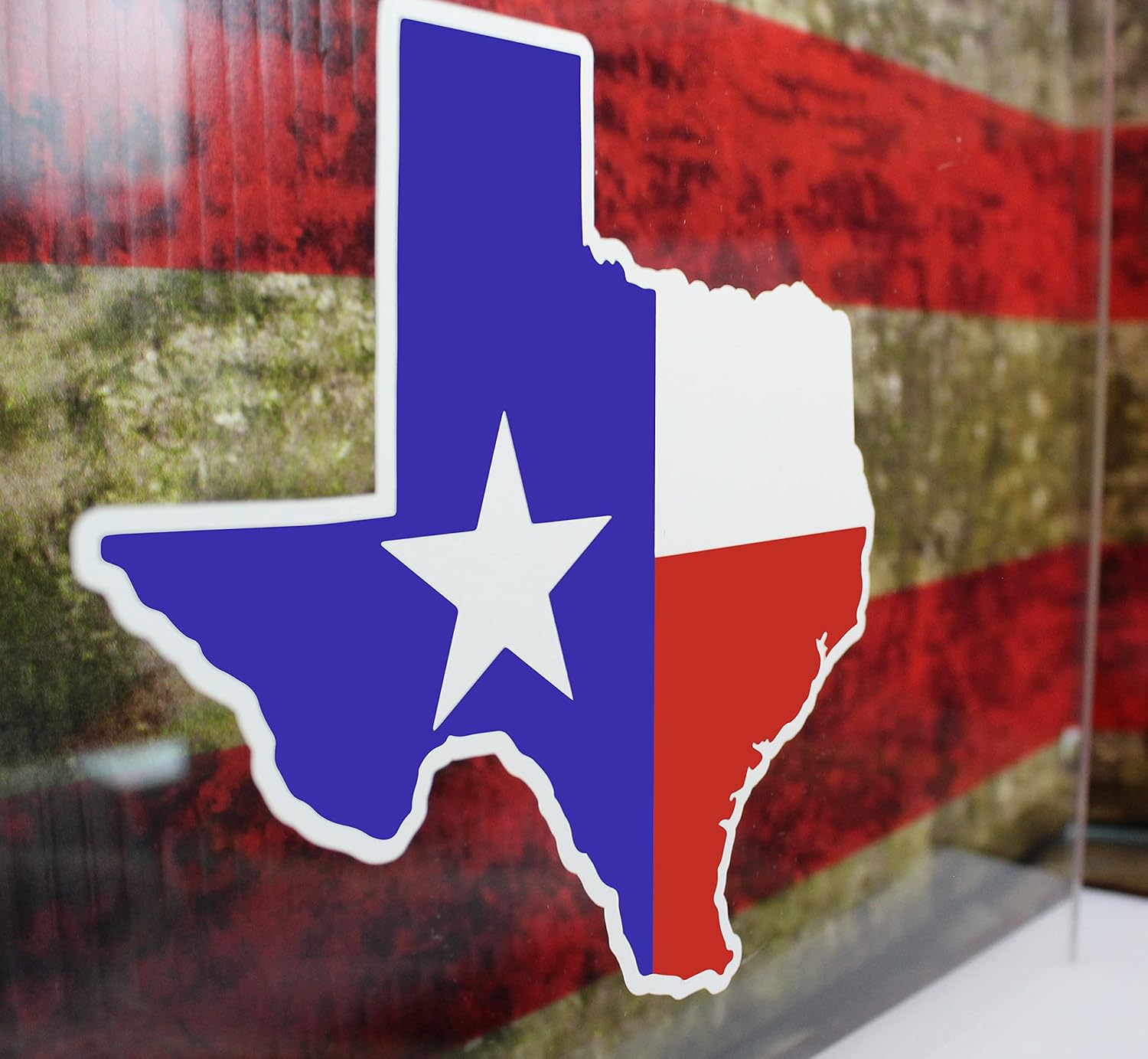 Decals by Haley 3 Pack Texas Flag Sticker Shaped Like Texas Flag Decal Pack for Car Truck Vehicle Window Vinyl Decals State Seal - Safe for Vehicle Paint Laptop Decal Bumper Sticker