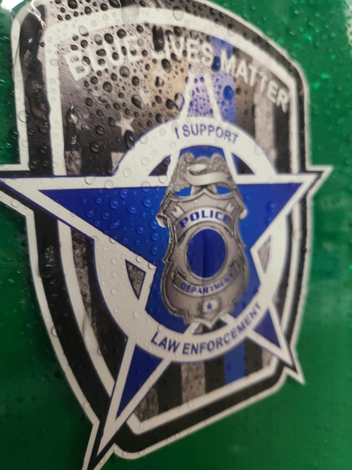 Sticker Pack - Thin Blue Line Blue Lives Matter Badge USA Flag Police Car Truck Decal Sticker