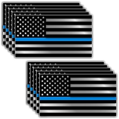 Sticker Pack - Thin Blue Line Police Officer BLM American Flag 3M Vinyl Decal Sticker Car Truck
