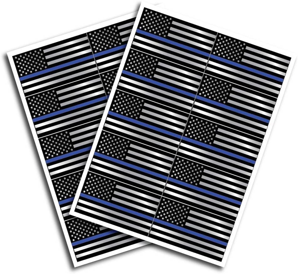 Sticker Pack - Thin Blue Line Police Officer BLM American Flag 3M Vinyl Decal Sticker Car Truck