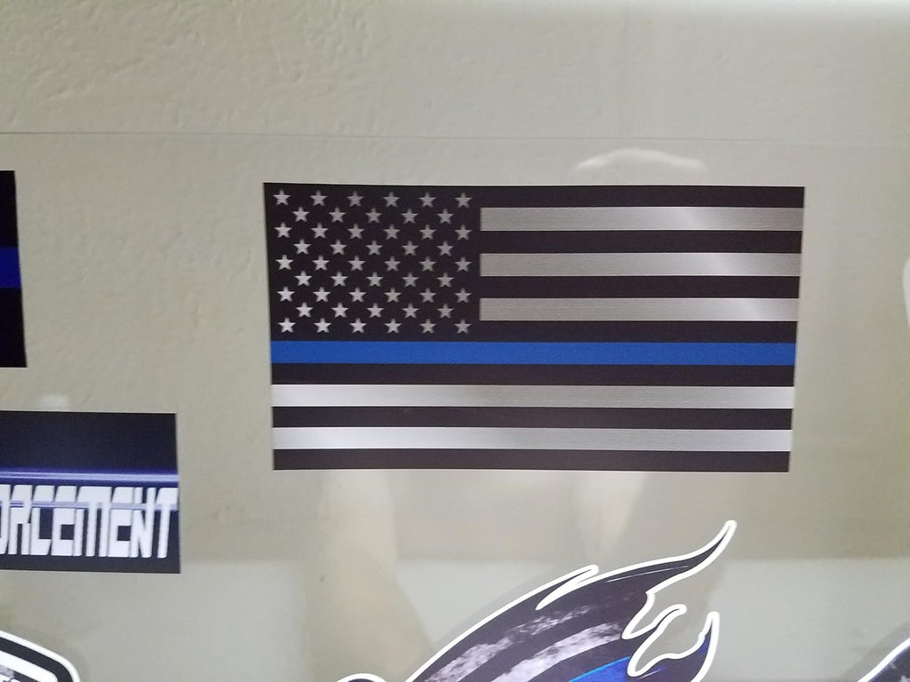Sticker Pack - Thin Blue Line Police Officer BLM American Flag 3M Vinyl Decal Sticker Car Truck