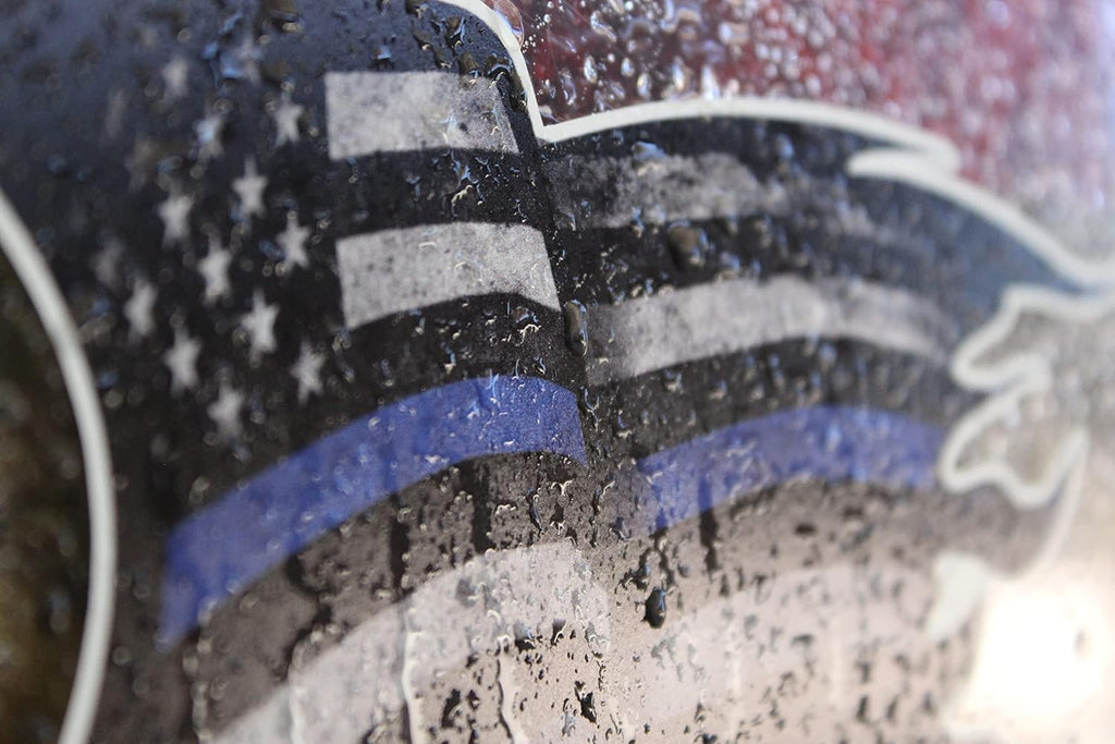 Sticker Pack - Thin Blue Line Tattered Subdued Decals Police Officer BLM American Flag Vinyl Decal Sticker Car Truck