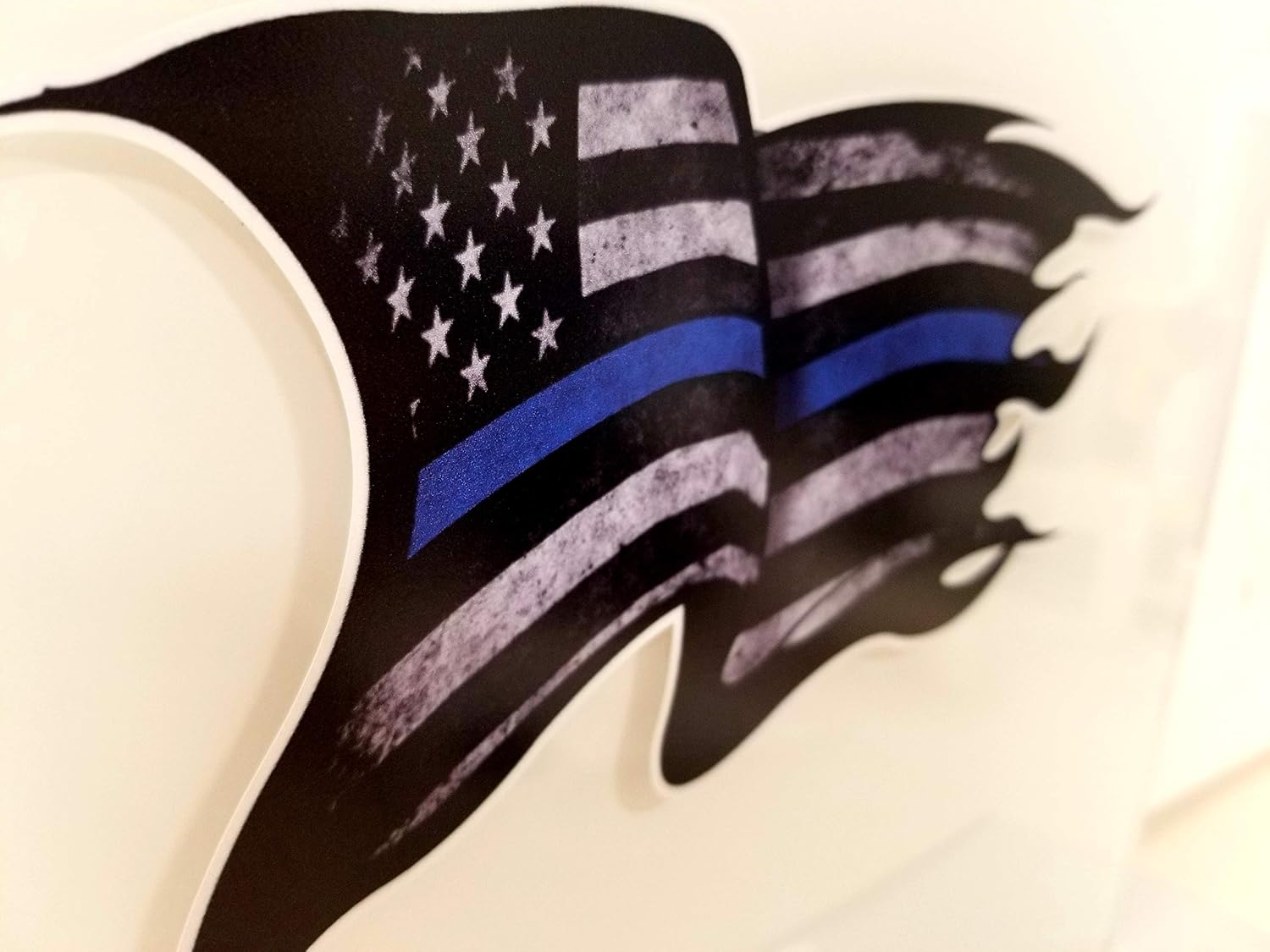 Sticker Pack - Thin Blue Line Tattered Subdued Decals Police Officer BLM American Flag Vinyl Decal Sticker Car Truck